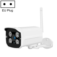 Caméra réseau sans fil Q8 1080p HD avec détection de mouvement, vision nocturne infrarouge et carte TF standard européenne. Cadeau : Q8