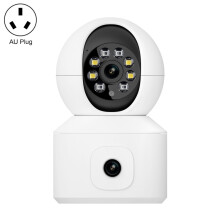 Escam Qf010 2X2Mp Dual-Lens Dual-View Wifi Camera With Two-Way Voice & Motion Detection Support (Australian Standard) Gifts:QF010