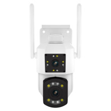 Escam Pt210 2X3Mp Dual-Lens Dual-View Wifi Camera With Two-Way Audio & Motion Detection & Cloud Storage (Uk Standard) Gifts:PT210