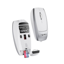 Hxsj M109 Mini Bluetooth Wireless Mouse (Space Silver) Gifts:Space Silver
