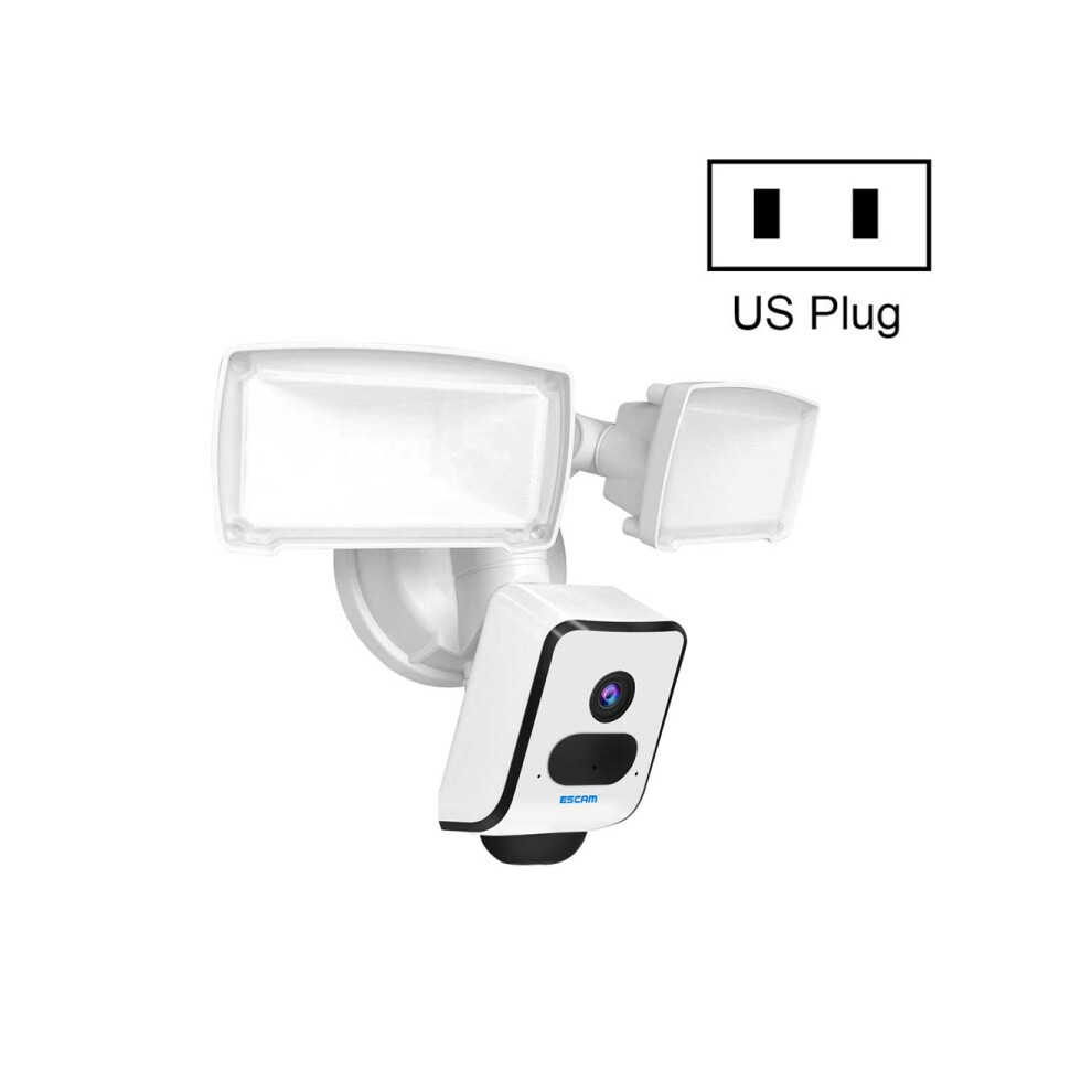 Escam Qf612 3Mp Wifi Floodlight Camera With Night Vision & Motion Detection Support (Us Standard) Gifts:qf612 9072918113265