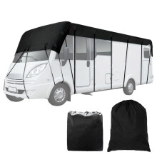Caravan Roof Cover 6.5 x 3M, 420D Oxford Waterproof Motorhome Top Cover, UV Resistant RV Protective Roof Cover for Trailer & Caravan Protection