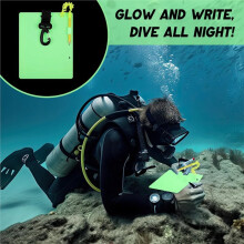 Dive Slate with Pencil and Clip for Underwater Communication Diving Writing Board Underwater Notepad for Snorkeling