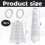 2 Measuring Tools with 2 Rolls Double-Sided Tape, Bracelet Sizer and Mandrel Set, Measuring Tool for Jewelry Making 7