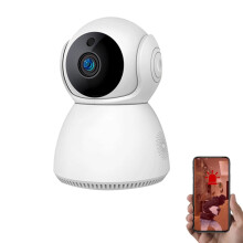 Telecamera IP PTZ Yt24 V380 da 1 MP/Telecamera di sorveglianza intelligente Wi-Fi con supporto per scheda TF, audio bidirezionale, rilevamento del mo
