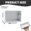 2Pcs 2 Gang Surface-Mounted Back Box 146 Type,Electrical Double Pattress Box for Wall-Mounted Light Switche Power Socket 7
