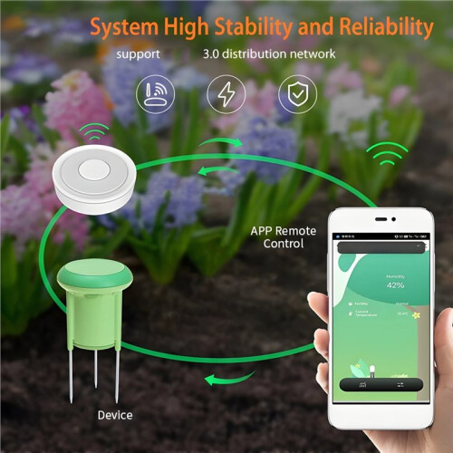 Tuya  ZigBee Soil Sensor Temperature & Humidity Meter Soil Moisture Detection Tester Garden Automation 1