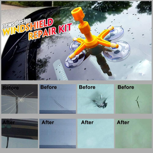 Manelord Car Windscreen Repair Kit for Auto windshield Cracks and Chips 2