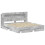 VidaXL vidaXL Bed Frame with Storage Concrete Grey 200 x 200 cm 2