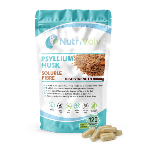 NutriVolv Psyllium Husk 800mg Capsules 120 Pack