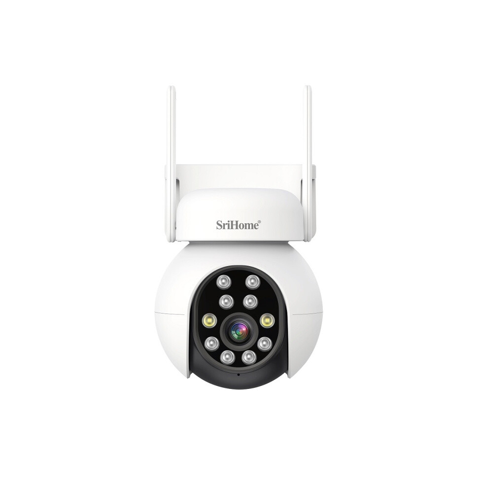 Srihome Sh052 Wifi 5Mp Wireless Ai Auto-Detection Sound And Light Alarm Night Vision Camera, Plug Gifts: Uk Standard Gifts:uk 9072918114705