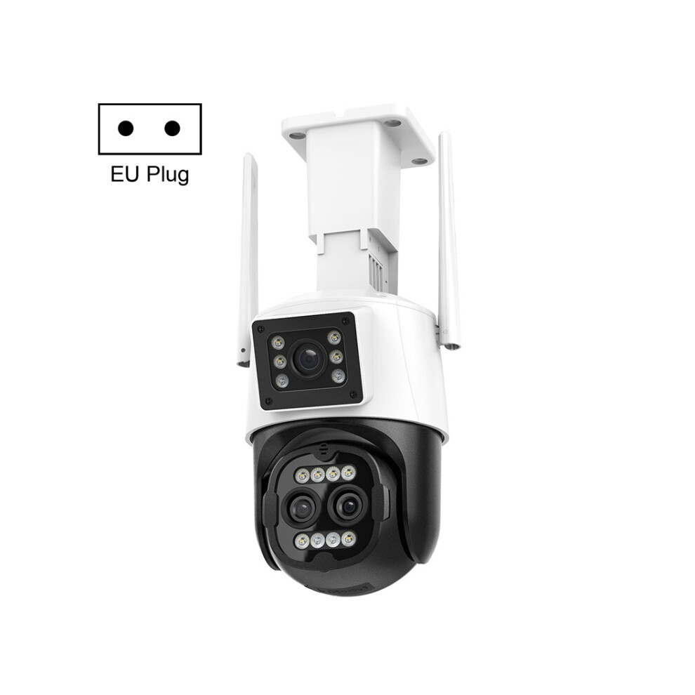 Qx103 Human Recognition Ai Alarm Wifi Spherical Triple-Camera Ip Camera (European Standard) Gifts:triple Camera 9072918114934