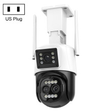 Qx103 rozpoznávanie ľudí AI alarm Wifi sférická trojitá kamera IP kamera (štandard pre USA) Darčeky: Trojitá kamera