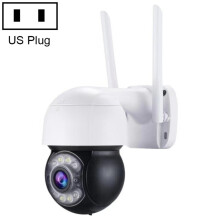 Qx47 3MP 1080P HD WLAN-Netzwerkkamera mit Bewegungserkennung, Infrarot-Nachtsicht und TF-Kartenunterstützung (Farbe: US-Standard)