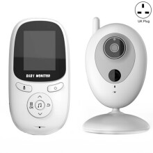 R306 Kamertemperatuurbewakingscamera met intercom, 2,0 inch, nachtzicht, draadloze babyfoon (VK-standaard) Cadeau: R306