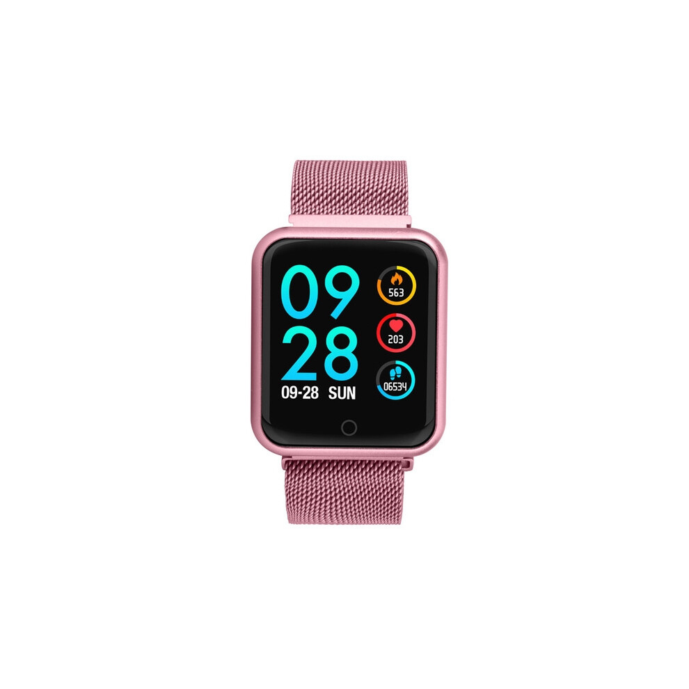 P68 Smartwatch Heart Rate Monitor Blood Pressure Activity Tracker (Pink Steel) Gifts:tbd056989501g 9072918116761