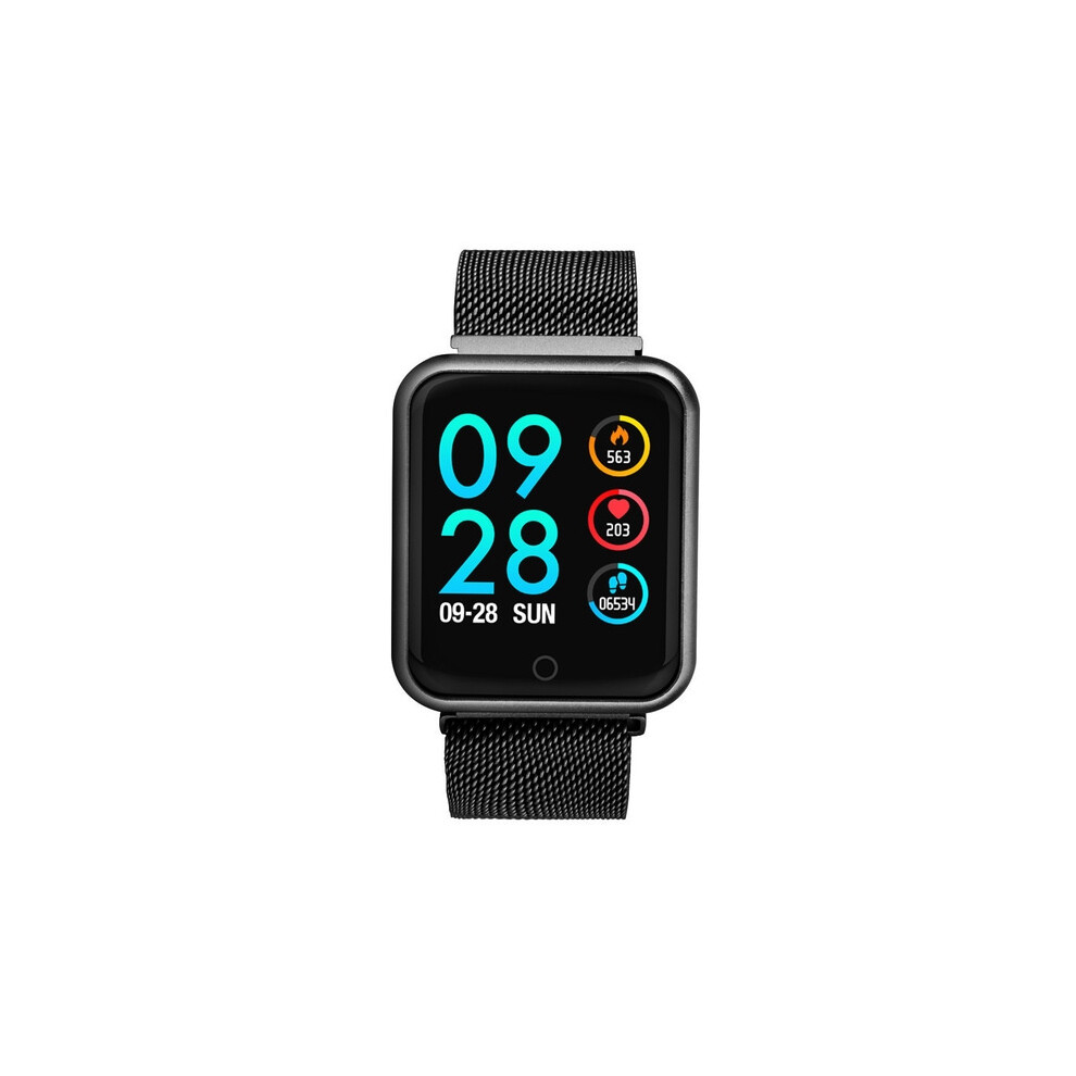 P68 Smartwatch Heart Rate Monitor Blood Pressure Activity Tracker (Black Steel) Gifts:tbd056989501f 9072918116402