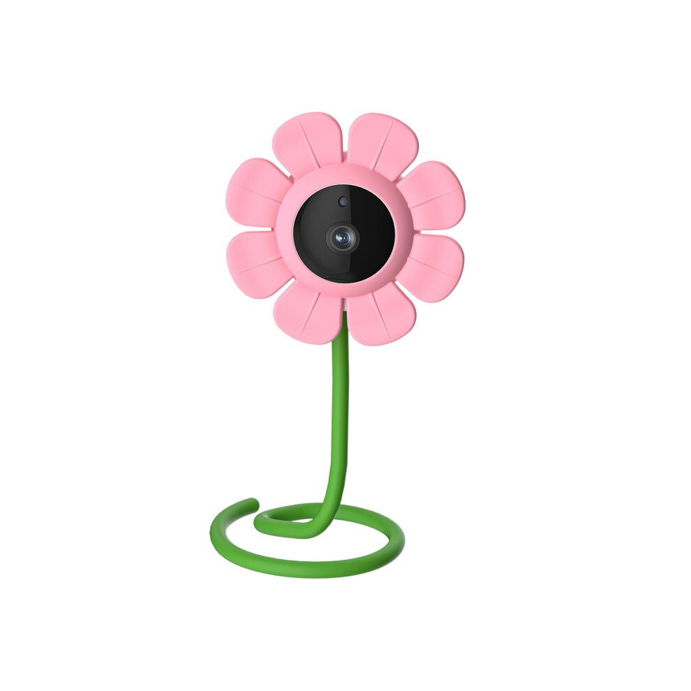 V1 Flower-Shaped 4Mp Baby Monitor, Plug Gifts: Us Standard (Pink) Gifts:us Plug 9072918117089