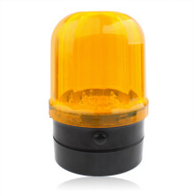 Alarme lumineuse de voiture à 6 LED avec base magnétique (jaune + noir) - Cadeaux : jaune + noir