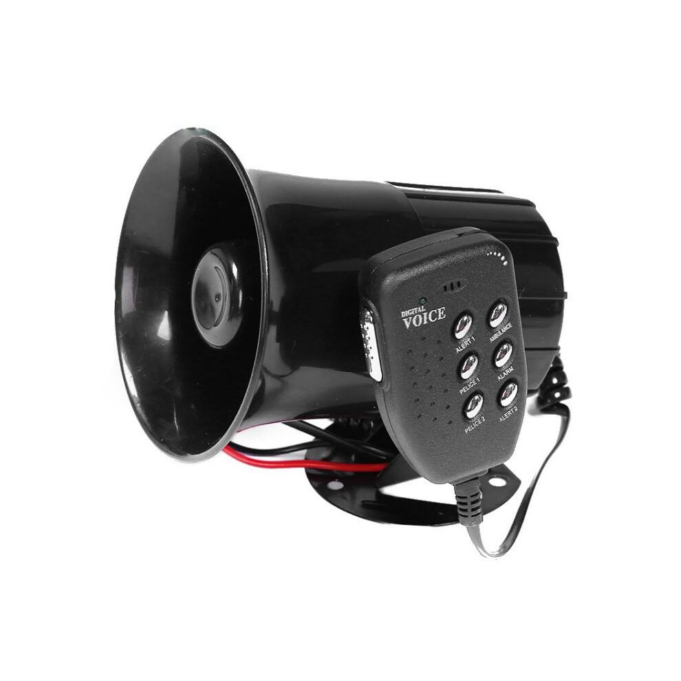 12V Car And Motorcycle Horn, Alarm Horn, 6-Tone Loudspeaker Gifts:6-Tone 9072918118185