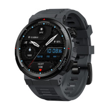 Montre connectée Zeblaze Ares 3 Plus 1,43 pouce avec suivi d'activité 24h/24 (Noir). Cadeau : Noir lave