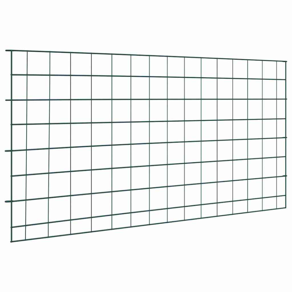 Vidaxl Pond Fence Set 5 Pcs Green 100 X 50 Cm Steel
