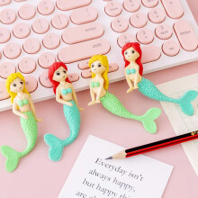 Cute Mermaid Princess Eraser Kawaii Cartoon Pencil Assembled Pencil Rubber For Girls Kids Stationery Office School Supplies