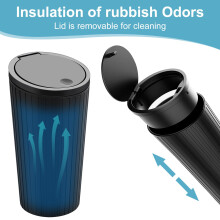 Hcunbsu Car Trash Can with Lid, Car Bins for Front of Car, Mini Car