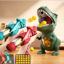Fun Dinosaur Shooting Tyrannosaurus Ball Soft Bullet Gun Toy Set Parent-child Interactive Pneumatic Soft Bullet Gun Toy Gift