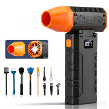 Compressed Air Duster, 130000 RPM Electric Air Duster, Cordless Dust Blower with LED Display, 100 Speed Rechargeable Electric Air Blower