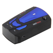 V7 Metallic Blue Auto-Sicherheitswarnsystem/Radarwarngerät. Zweisprachige (Englisch und Russische) Ansagen (Farbe: Dunkelblau) Geschenke: V7 (Dunkelb