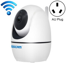 Escam PVR008 1080P HD WLAN-Kamera mit Infrarot-/Bewegungserkennung, Infrarotreichweite bis zu 10 Meter (australischer Standard). (Farbe: Weiß)