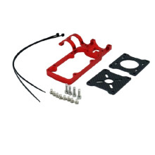 Drone Accessories Diy Quadcopter Frame Kit Parts Accessories Carbon Tube Metal Aluminium Alloy Motor Mount Red