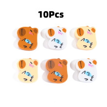 (10Pcs Random1) 10Pcs/Lot Kawaii Capybara Shaped Eraser Cute Cartoon Pencil Rubber Slicing Erasers for Kids Student School Stationery Gift