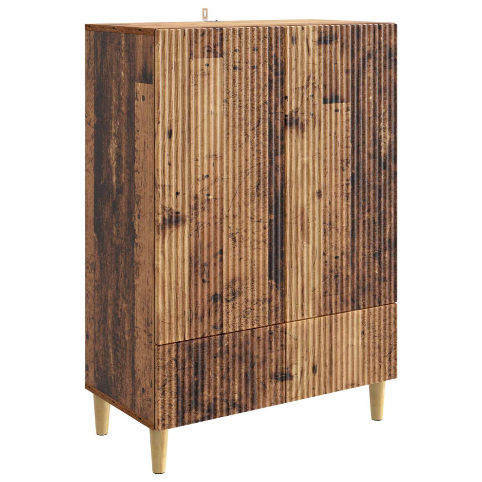 Vidaxl Sideboard Old Wood 66 X 34.5 X 95 Cm Engineered Wood