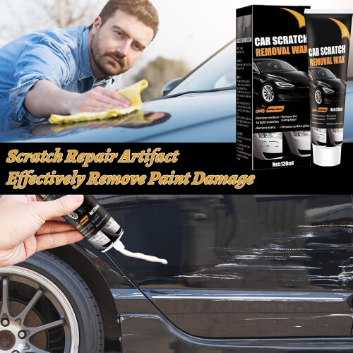 Car Scratch Remover, 2 Pack Paint Scratch Removal Wax, 120ml Car 2