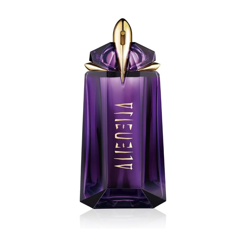 Light (90 Ml (Pack Of 1)) Mugler Alien Eau De Parfum, Refillable Womens Perfume, Iconic Woody Floral Fragrance With Sensual Jasmine Sambac, Cashmeran Wood,