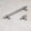 (160mm Handle) Polished Chrome T Bar Handle 160mm & Knob Pull 11