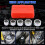 DASBET 5PCS Oil Filter Cap Wrench Socket Set 3/8" Drive Oil Filter Socket 6
