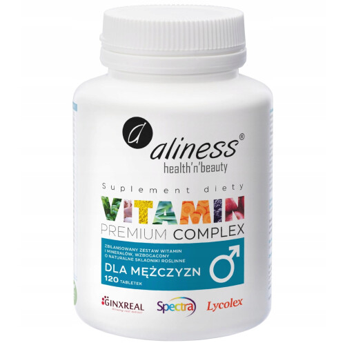 Aliness Vitamin Premium Complex Dla Mężczyzn 120 tabletek