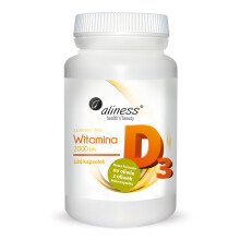 Aliness Witamina D3 2000 J.m. 120 kapsułek
