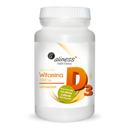 Aliness Witamina D3 2000 J.m. 120 kapsułek