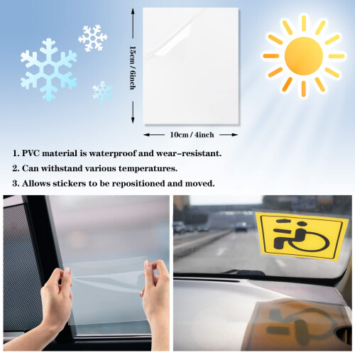 PSLER Car Windshield Sticker, Windshield Applicator, Clear Window 2