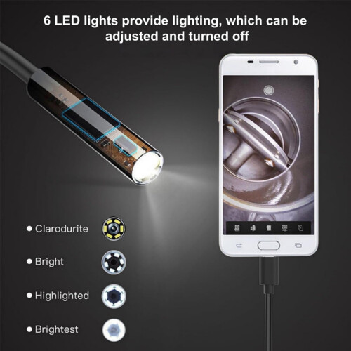 5.5mm Endoscope Snake Camera for Phone, Type C Inspection Camera 1
