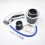76mm Universal Car Cold Air Intake Filter Induction Kit(Silver） 2