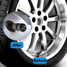 Garegce 5Pcs Alloy Tyre Valve Caps, Car Tyre Caps Universal Aluminium