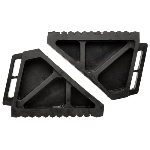 Draper Draper 21132 Rubber Wheel Chocks, 6 Tonne (Pair), Black 1