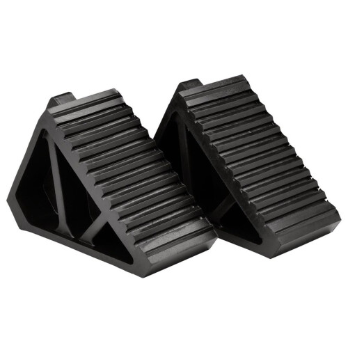 Draper Draper 21132 Rubber Wheel Chocks, 6 Tonne (Pair), Black 2
