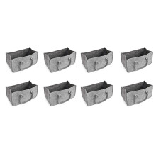 8X Purse, Storage Bag Large Capacity Casual Shopping Bag - Gray
