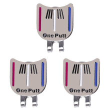 3X Magnetic Cap Clip Removable Metal One Putt Aiming Set Color